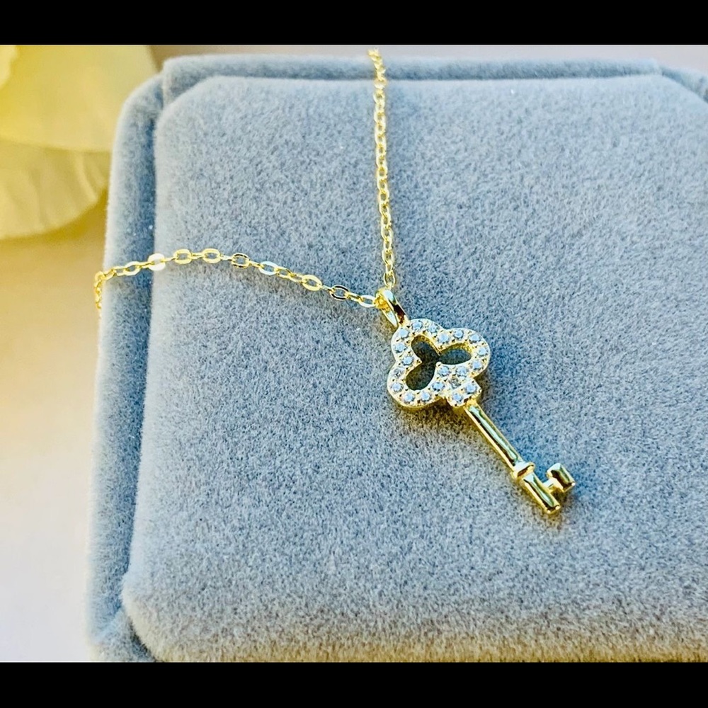 Key Charm Necklace - Picture 2 of 4